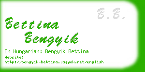 bettina bengyik business card